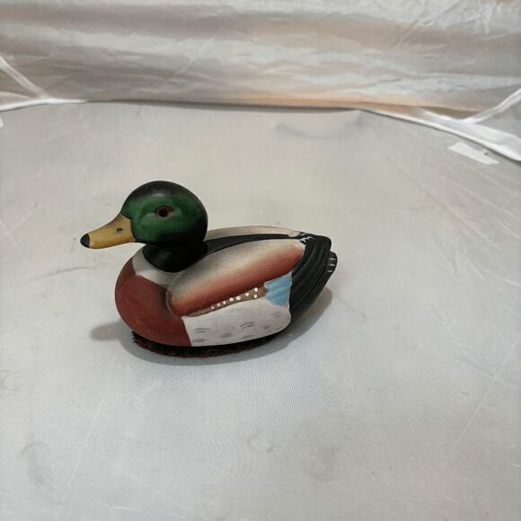 Vintage Jasco Mallard Duck Porcelain Lint Remover Brush 1980's Collectible - Picture 1 of 8
